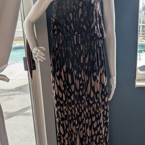 Soma Black and Cream Maxi Dress